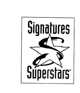 SIGNATURES SUPERSTARS trademark