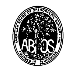 ABOS AMERICAN BOARD OF ORTHOPAEDIC SURGERY INC FOUNDED MCMXXXIV trademark