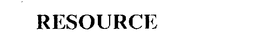 RESOURCE trademark