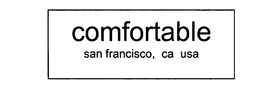 COMFORTABLE SAN FRANCISCO, CA USA trademark