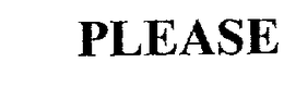 PLEASE trademark