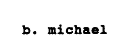 B MICHAEL trademark