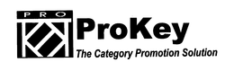 PRO PROKEY THE CATEGORY PROMOTION SOLUTION trademark