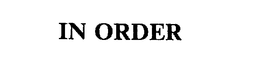 IN ORDER trademark