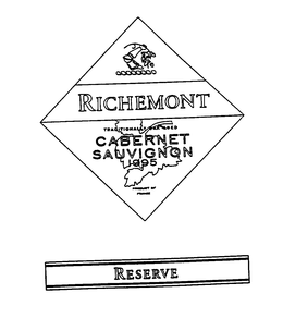 RICHEMONT CABERNET SAUVIGNON 1995 RESERVE trademark
