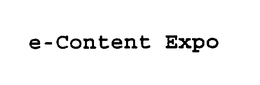 E-CONTENT EXPO trademark