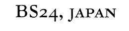 BS24, JAPAN trademark