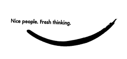 NICE PEOPLE. FRESH THINKING. trademark
