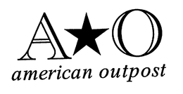 A*O AMERICAN OUTPOST trademark