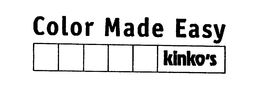 COLOR MADE EASY KINKO'S trademark