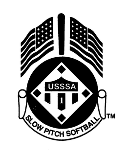USSSA 1 SLOW PITCH SOFTBALL trademark