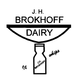 J. H. BROKHOFF DAIRY IT WHIPS J.H. BROKHOFF trademark