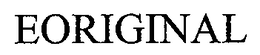 EORIGINAL trademark