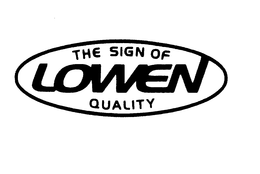 LOWEN THE SIGN OF QUALITY trademark