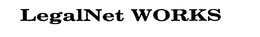 LEGALNET WORKS trademark