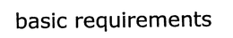 BASIC REQUIREMENTS trademark