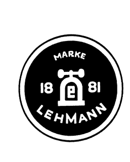 MARKE LEHMANN 1881 trademark