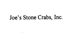 JOE'S STONE CRABS, INC. trademark