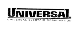 UNIVERSAL UNIVERSAL ELECTRIC CORPORATION trademark