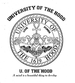 UNIVERSITY OF THE 'HOOD PIT BULLS 1619 LOVE POWER trademark