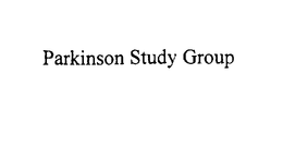 PARKINSON STUDY GROUP trademark