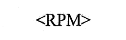 <RPM> trademark