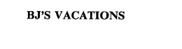 BJ'S VACATIONS trademark