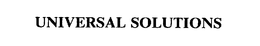 UNIVERSAL SOLUTIONS trademark