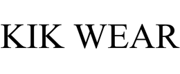 KIK WEAR trademark