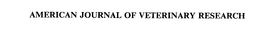 AMERICAN JOURNAL OF VETERINARY RESEARCH trademark
