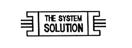 THE SYSTEM SOLUTION trademark