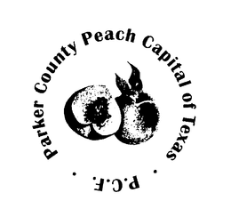 PARKER COUNTY PEACH CAPITAL OF TEXAS. P.C.F. trademark