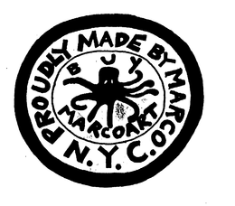 PROUDLY MADE BY MARCO N.Y.C. MARCOART trademark