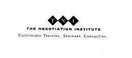 TNI THE NEGOTIATION INSTITUTE CUSTOMIZED TRAINING.  SEMINARS.  CONSULTING. trademark