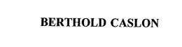 BERTHOLD CASLON trademark