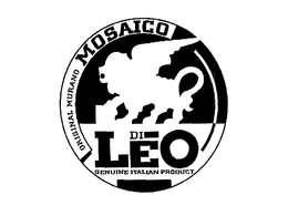 ORIGINAL MURANO MOSAICO DI LEO GENUINE ITALIAN PRODUCT trademark