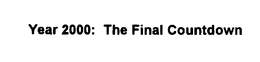 YEAR 2000: THE FINAL COUNTDOWN trademark