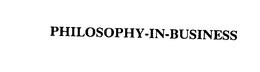 PHILOSOPHY-IN-BUSINESS trademark