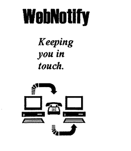 WEBNOTIFY KEEPING YOU IN TOUCH. trademark