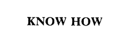 KNOW HOW trademark