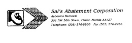 SAL'S ABATEMENT CORPORATION ASBESTOS REMOVAL trademark