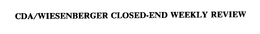 CDA/WIESENBERGER CLOSED-END WEEKLY REVIEW trademark