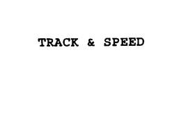 TRACK & SPEED trademark
