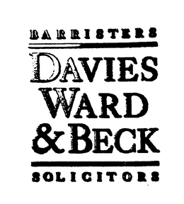 BARRISTERS, DAVIES WARD & BECK trademark