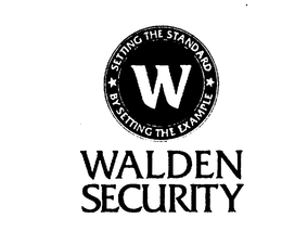 WALDEN SECURITY SETTING THE STANDARD BYSETTING THE EXAMPLE trademark