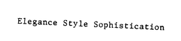 ELEGANCE STYLE SOPHISTICATION trademark