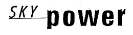 SKY POWER trademark