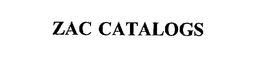 ZAC CATALOGS trademark