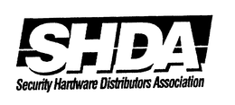 SHDA SECURITY HARDWARE DISTRIBUTORS ASSOCIATION trademark