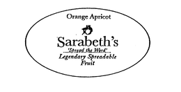 ORANGE APRICOT SARABETH'S LEGENDARY SPREADABLE FRUIT trademark